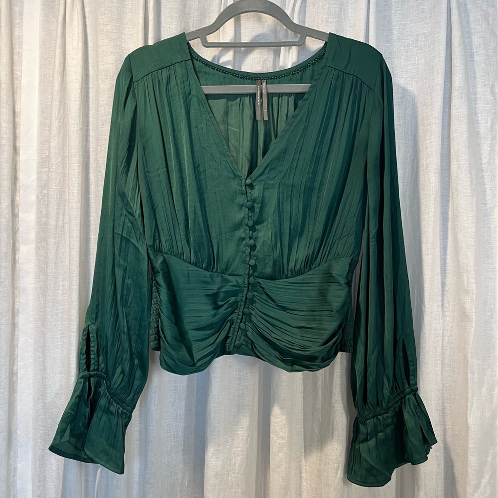 Anthropologie Green Women's Top